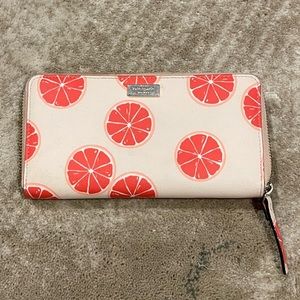 Kate Spade grapefruit wallet
